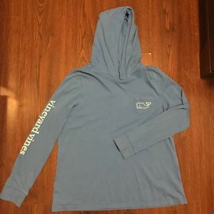 Vineyard vines blue cotton hoodie